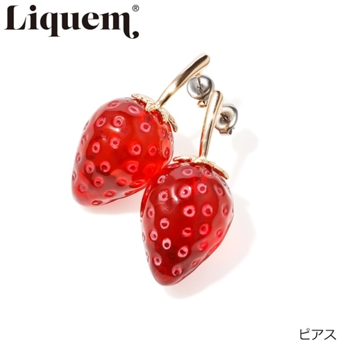 8/31まで】Liquem リキュエム いちごピアス レッド(いちごピアス