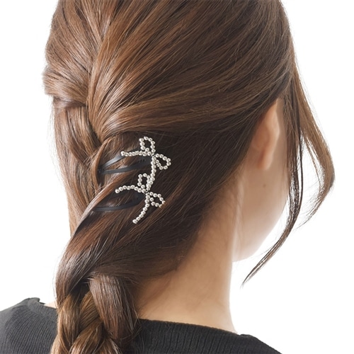 専用出品 ヘアピン Flowering フラワーリング ヘアピン HTP0225(ブラック): 通常