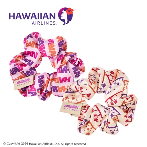 HAWAIIAN AIRLINES ハワイアン航空 シュシュ 2Pセット