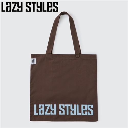 Lazy Styles レイジースタイルズ ロゴトートバッグ(Brown): 通常