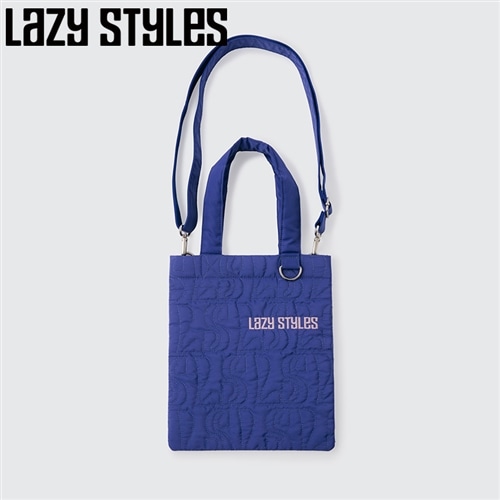 青色スタッズキルティングショルダーバッグ Lazy Styles レイジースタイルズ キルティングショルダートート ブルー