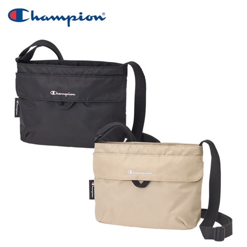 Champion チャンピオン フラップショルダーバッグ(ブラック): 通常