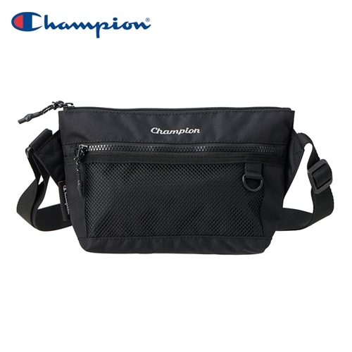 Champion チャンピオン シルバーロゴ ショルダーバッグ ブラック