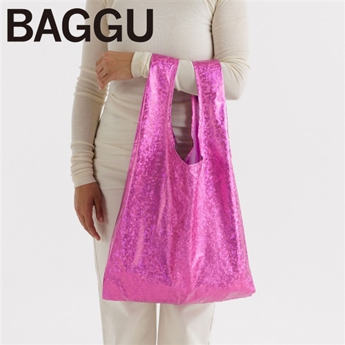 BAGGU スタンダード ホロメタリック ピンク(ピンク): 通常| プラザ