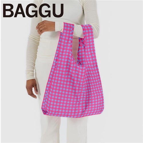 BAGGU スタンダード ギンガムチェック ピンク(ピンク): 通常| プラザ