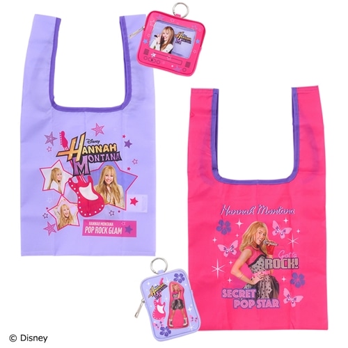 【Disney(ディズニー)】 シークレット・アイドル ハンナ・モンタナ ポーチ付きエコバッグ