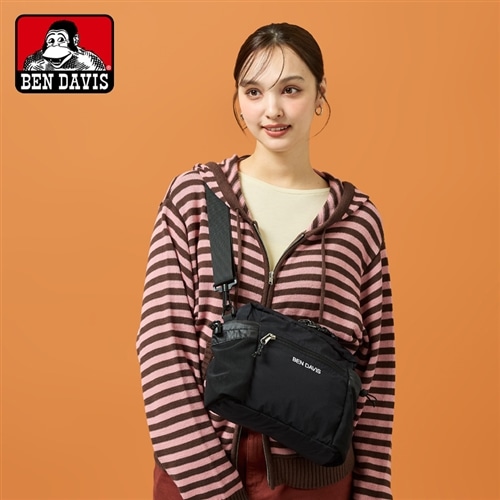 BEN DAVIS ベン デイビス メッシュポケット付きショルダーバッグ