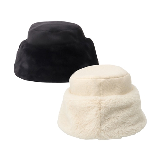 ファーコンビバケットハット(ブラック): 通常| プラザオンラインストア