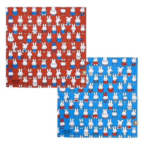 ミッフィー Miffy バンダナ ヒストリー(レッド): 通常| プラザ ミッフィー Miffy バンダナ ヒストリー(レッド): 通常| プラザ