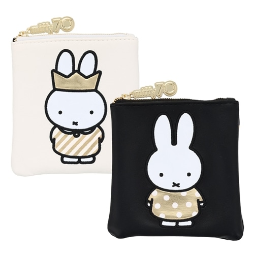 ミッフィー Miffy スクエアポーチ(ホワイト): 通常| プラザ