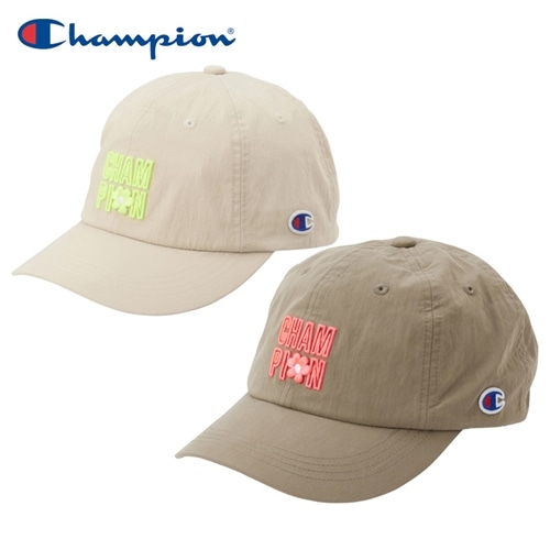 Champion チャンピオン 3D花ロゴキャップ(アイボリー): 通常