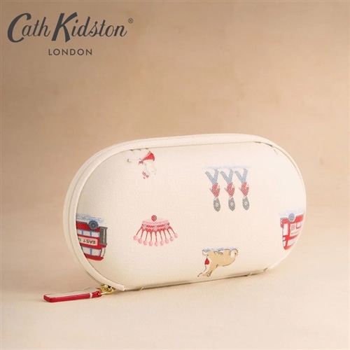 ラミネートミニペンポーチ Cathロンドンマップ❤️Handmade パイピング