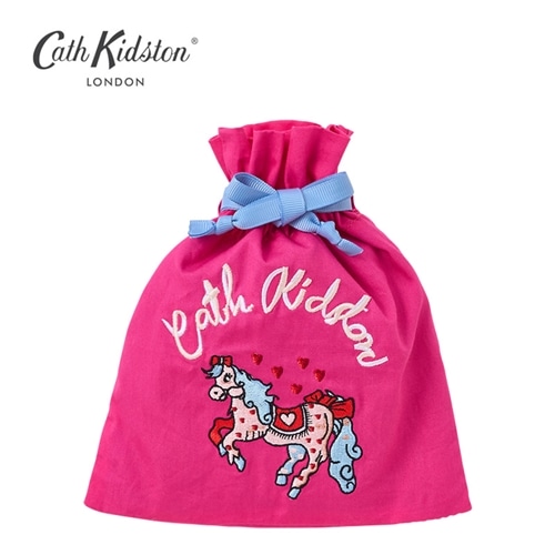 Cath Kidston キャス キッドソン 巾着ポーチ ピンク
