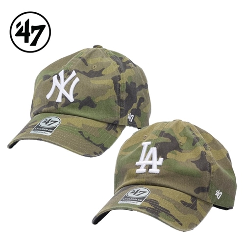 47 クリーンナップ MLB CAMO ウッドランドカモ キャップ(ニューヨーク