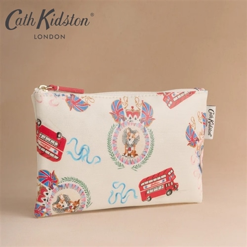 Cath Kidston キャスキッドソン ジップド パース London Crest(London