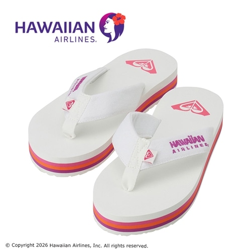 HAWAIIAN ARLINES ハワイアン航空 ROXY ロキシー サンダル ホワイト