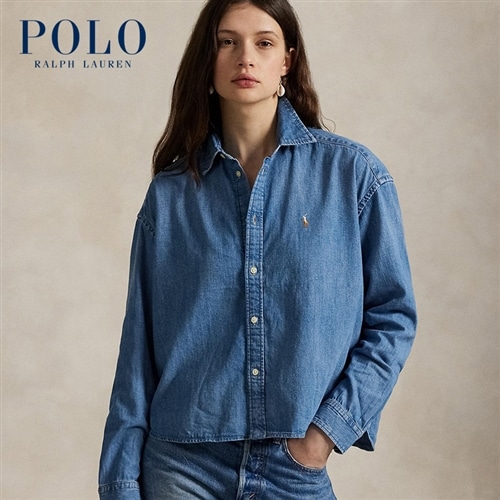 POLO RALPH LAUREN ポロ ラルフ ローレン クロップド ボクシー デニム