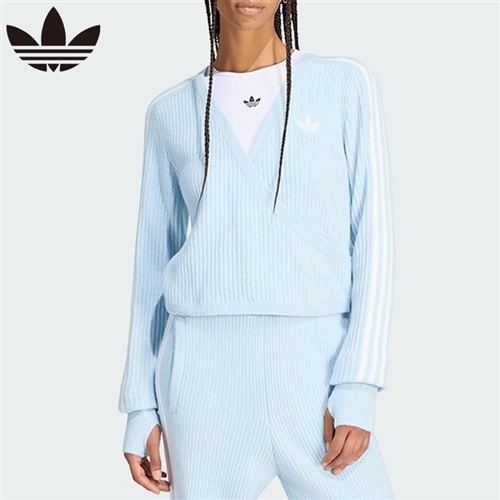 adidas アディダス BY JENNIE ニット ラップアラウンド カーディガン