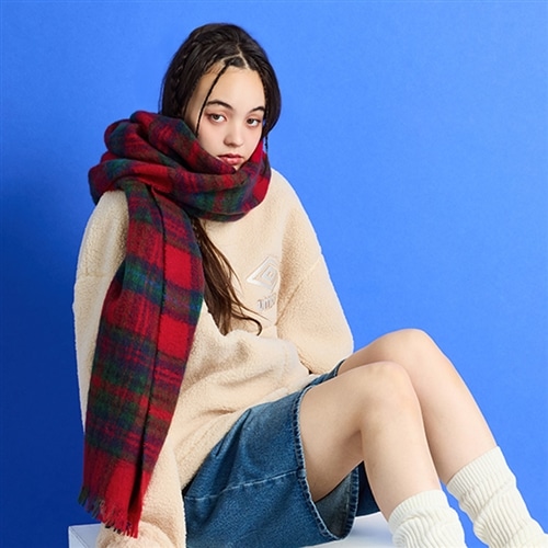 ENCHAR エンチャール ボアボリュームショールマフラー　フリースマフラー ENCHAR エンチャール ボアボリュームショールマフラー フリース