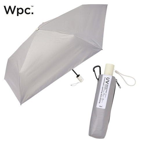 Wpc. 折りたたみ傘 自動開閉式 遮光 日傘(ダークグレー): 通常