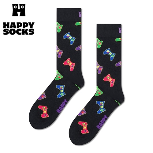Happy Socks ハッピーソックス クルー丈ソックス コントローラー(23