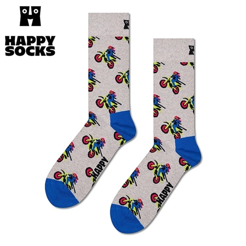 Happy Socks ハッピーソックス クルー丈ソックス モーターバイク(23