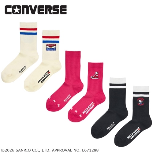 CONVERSE コンバース × HELLO KITTY ハロー キティ ソックス(ピンク