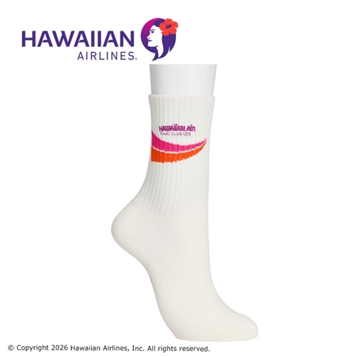 HAWAIIAN AIRLINES ハワイアン航空 ソックス ロゴ