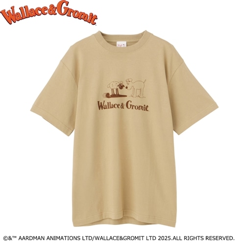 Wallace and Gromit / ウォレスとグルミット / Tシャツ ベージュ