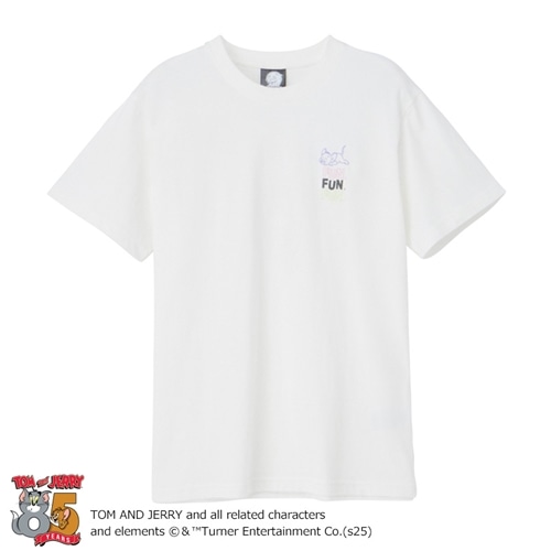 TOM and JERRY トムとジェリー 85周年アートTシャツ ホワイト