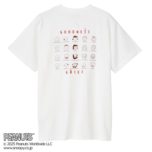 スヌーピー PEANUTS Tシャツ GOODNESS / GRIEF ホワイト