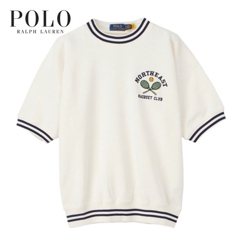 POLO SPORT ポロシャツ 長袖 ロゴ プリント ホワイト p04tsh5476_S.jpg