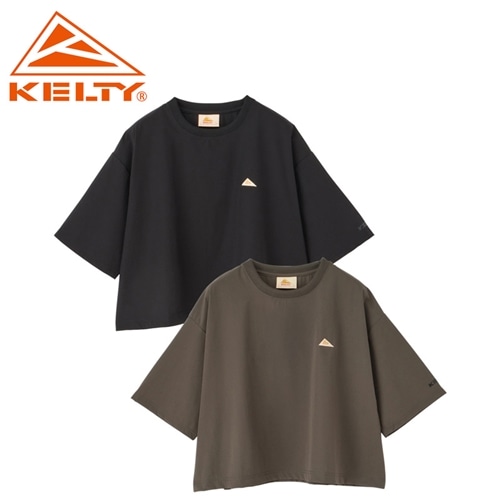 KELTY ケルティ ラッシュ コンフォート クロップド Tシャツ(ブラック