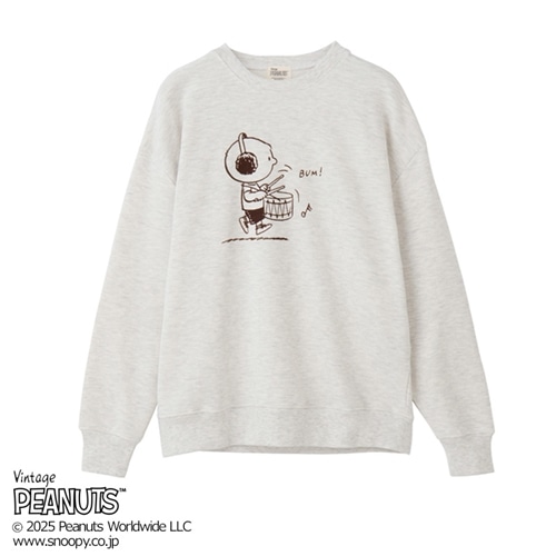 スヌーピー PEANUTS チャーリー・ブラウン/スウェット(アッシュ): 通常