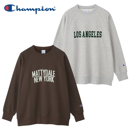 新品 PLAZAで購入 チャンピオン バルーン袖 トレーナー Champion チャンピオン ハートロゴ ロングスリーブラグラン
