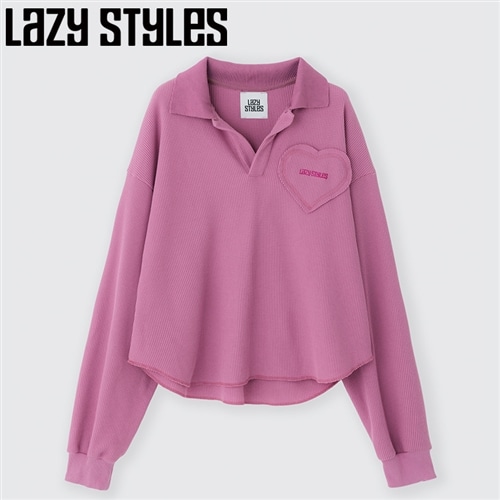 Lazy Styles レイジースタイルズ ワッフルロングスリーブTシャツ