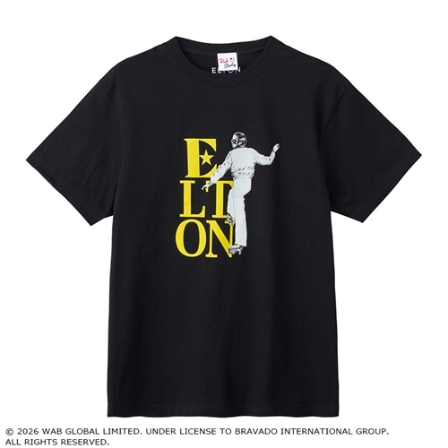 Elton John / エルトン・ジョン Tシャツ ブラック (ワイド)(ブラック