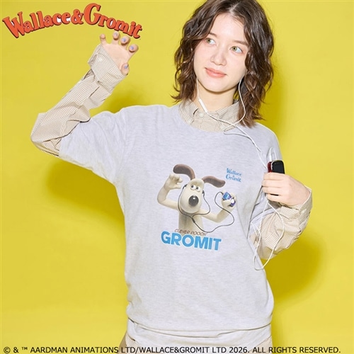 Wallace and Gromit / ウォレスとグルミット Tシャツ アッシュ