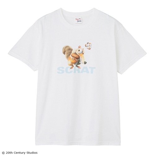 Ice Age アイス・エイジ / スクラットTシャツ ホワイト