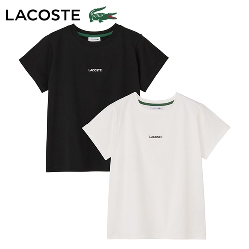 LACOSTE ラコステ コンパクトブランドネームロゴTシャツ(ブラック