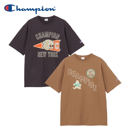 Champion チャンピオン プリントTシャツ(ブラック): 通常| プラザ