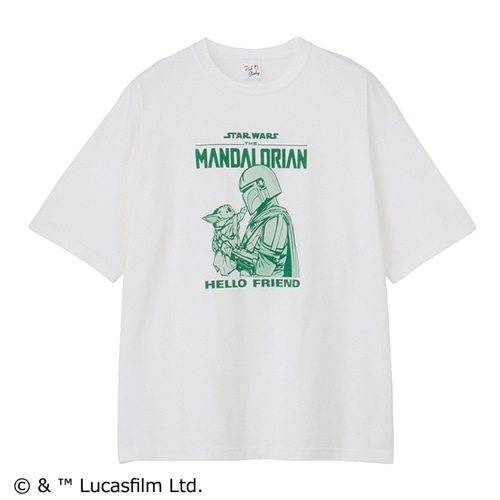 STAR WARS / スター・ウォーズ マンダロリアン / Tシャツ ホワイト (ビッグ)