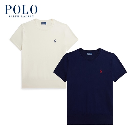 Polo Ralph Lauren ストライプド ショートスリーブ セーター POLO RALPH LAUREN（ポロ ラルフ ローレン）の「ストライプド ショート