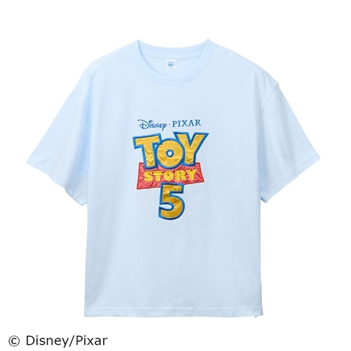 トイストーリー toystory パーソンズTシャツ付き persons TOY STORY 5(トイ・ストーリー 5) ロゴ Tシャツ サックス ビッグ