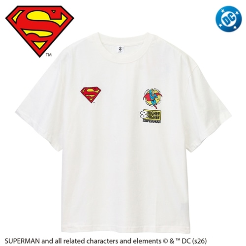 SUPERGIRL スーパーガール Tシャツ レッド (ベーシック)(レッド): 通常