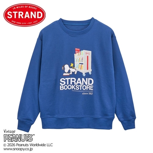 スヌーピー PEANUTS ストランド・ブックストア スウェット ネイビー