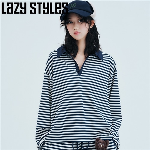 Lazy styles レイジースタイルズ ボーダーロングスリーブTシャツ
