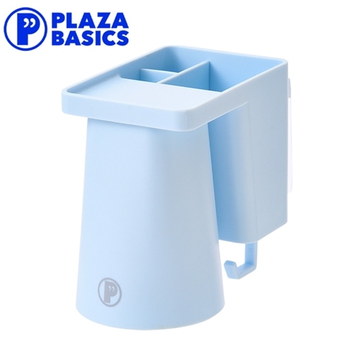 PLAZA BASICS 山崎実業 tower タワー 歯ブラシホルダー(ペールブルー