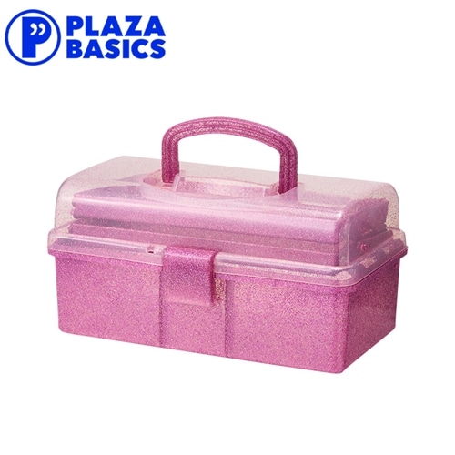 PLAZA BASICS バニティツールボックス ピンクグリッターＳ
