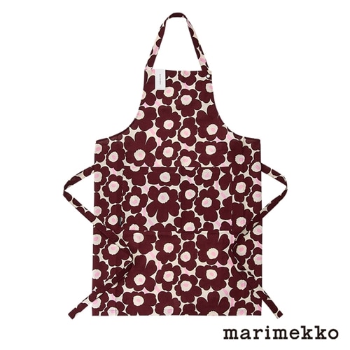 日本限定】marimekko マリメッコ Mini Unikko エプロン ブラウン